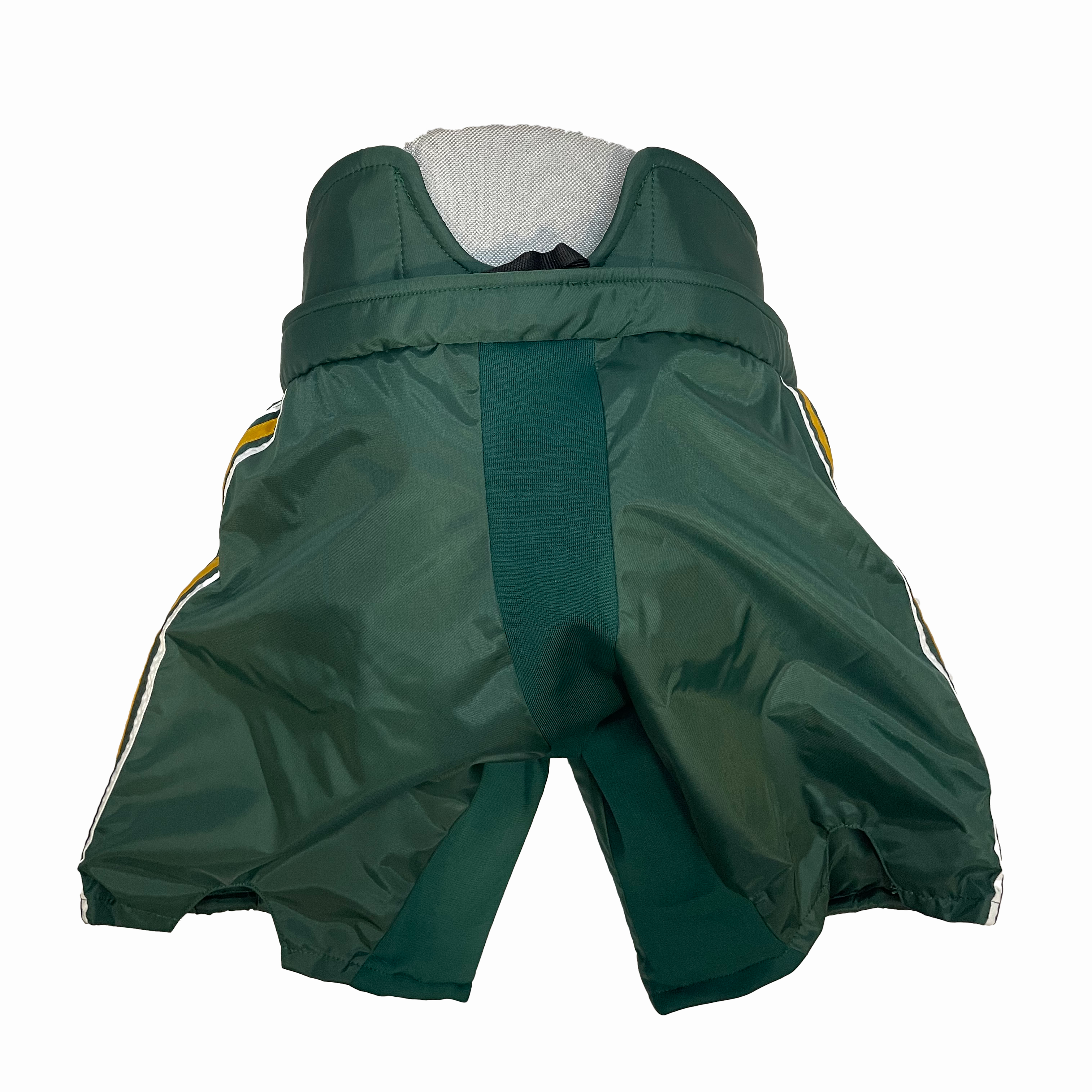 CCM HPG12A - Pantalon de gardien de but de hockey Pro Stock (vert/jaune/blanc)